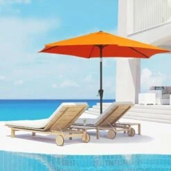 Outsunny 2.7m Tilt Patio Parasol With Crank - Orange - 84D-032OG 12 Outsunny 2.7m Tilt Patio Parasol With Crank - Orange - 84D-032OG -OUTSUNNY Sales Shop outsunny 84d 032og 9