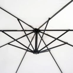 Outsunny 3m Banana Umbrella Parasol - Cream White - 84D-037CW 13 Outsunny 3m Banana Umbrella Parasol - Cream White - 84D-037CW -OUTSUNNY Sales Shop outsunny 84d 037cw 6