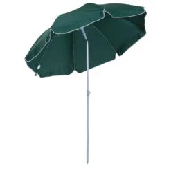 Outsunny Beach Umbrella Parasol 2.2m - Dark Green - 84D-039GN -OUTSUNNY Sales Shop outsunny 84d 039gn 8