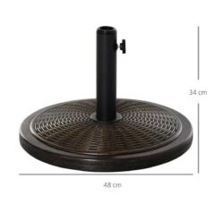 Outsunny Cement Base For Cantilever Parasol - Black - 84D-045 18 Outsunny Cement Base For Cantilever Parasol - Black - 84D-045 -OUTSUNNY Sales Shop outsunny 84d 045 2