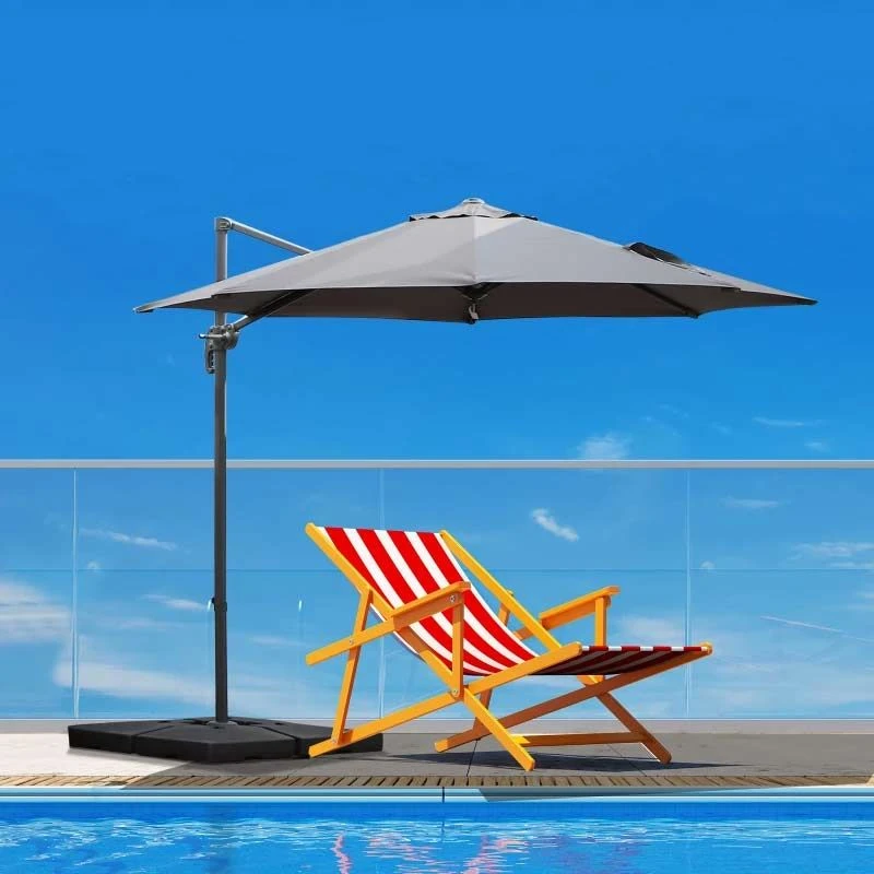 Outsunny 4 Piece HDPE Portable Umbrella Base 4.6cm - Black - 84D-048 1 Outsunny 4 Piece HDPE Portable Umbrella Base 4.6cm - Black - 84D-048