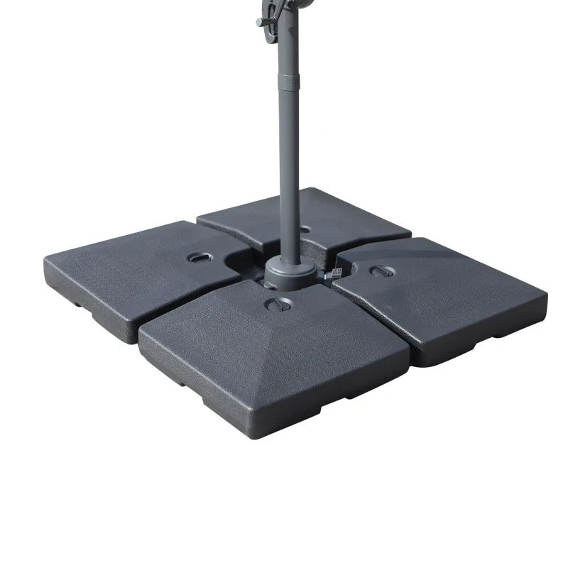 Outsunny 4 Piece HDPE Portable Umbrella Base 4.6cm - Black - 84D-048 3 Outsunny 4 Piece HDPE Portable Umbrella Base 4.6cm - Black - 84D-048 - Image 3