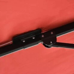 Outsunny 2.5 X 2.5m Offset Cantilever Parasol Hanging 360° Rotation With Crank Handle And Cross Base - Wine Red - 84D-051V00WR 14 Outsunny 2.5 X 2.5m Offset Cantilever Parasol Hanging 360° Rotation With Crank Handle And Cross Base - Wine Red - 84D-051V00WR -OUTSUNNY Sales Shop outsunny 84d 051v00wr 7