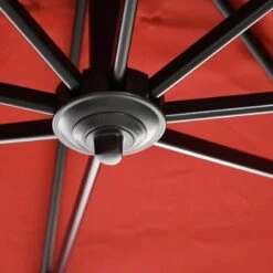 Outsunny 2.5 X 2.5m Offset Cantilever Parasol Hanging 360° Rotation With Crank Handle And Cross Base - Wine Red - 84D-051V00WR 13 Outsunny 2.5 X 2.5m Offset Cantilever Parasol Hanging 360° Rotation With Crank Handle And Cross Base - Wine Red - 84D-051V00WR -OUTSUNNY Sales Shop outsunny 84d 051v00wr 8