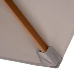 Outsunny 2.5m Wooden Parasol - Grey - 84D-056GY -OUTSUNNY Sales Shop outsunny 84d 056gy 6