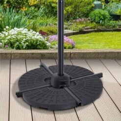 Outsunny 4 Piece HDPE Portable Umbrella Base - Black - 84D-061 -OUTSUNNY Sales Shop outsunny 84d 061 1