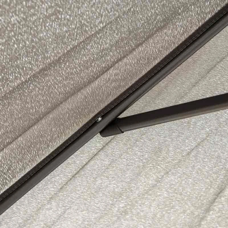 Outsunny 2.8m Patio Sun Parasol With 6 Ribs - Dark Grey - 84D-067CG 5 Outsunny 2.8m Patio Sun Parasol With 6 Ribs - Dark Grey - 84D-067CG - Image 5