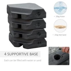 Outsunny Steel Frame Outdoor Roma Cantilever Umbrella - Beige - 84D-073 14 Outsunny Steel Frame Outdoor Roma Cantilever Umbrella - Beige - 84D-073 -OUTSUNNY Sales Shop outsunny 84d 073 7