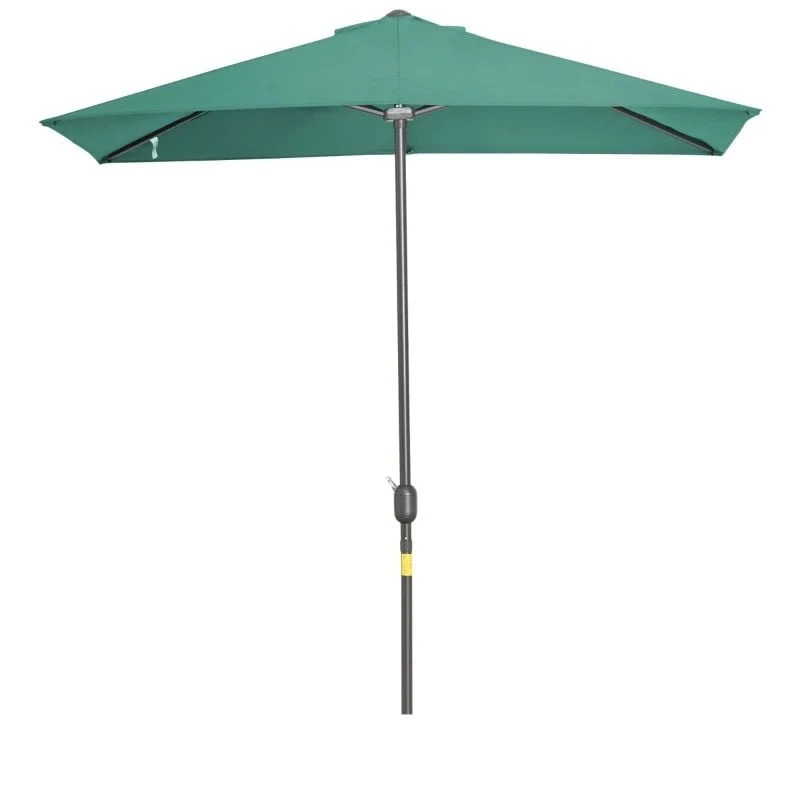 Outsunny 2.3m Half Round Parasol - Green - 84D-074GN 2 Outsunny 2.3m Half Round Parasol - Green - 84D-074GN - Image 2