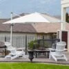 Outsunny 3m Cantilever Parasol With Aluminium Frame & 360° Rotation - White - 84D-086WT 20 Outsunny 3m Cantilever Parasol With Aluminium Frame & 360° Rotation - White - 84D-086WT -OUTSUNNY Sales Shop outsunny 84d 086wt 9