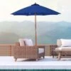 Outsunny 2.5m Wooden Garden Parasol - Blue - 84D-097BU -OUTSUNNY Sales Shop outsunny 84d 097bu 1