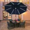Outsunny 2.7m Garden Parasol Sun Umbrella With LED Solar Light - Blue - 84D-105NU 18 Outsunny 2.7m Garden Parasol Sun Umbrella With LED Solar Light - Blue - 84D-105NU -OUTSUNNY Sales Shop outsunny 84d 105nu 1