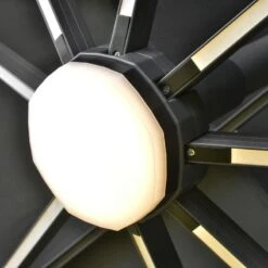 Outsunny 3 X 3m Aluminium Sun Square Canopy With Adjustable Pole - Dark Grey - 84D-108CG -OUTSUNNY Sales Shop outsunny 84d 108cg 13