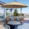 Outsunny 3m Cantilever Parasol With 18 Ribs & Vents - Adjustable Angle - Beige - 84D-118 -OUTSUNNY Sales Shop outsunny 84d 118 12