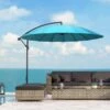 Outsunny 3m Cantilever Umbrella 18 Ribs & Vents Adjustable Angle - Green - 84D-118GN 21 Outsunny 3m Cantilever Umbrella 18 Ribs & Vents Adjustable Angle - Green - 84D-118GN -OUTSUNNY Sales Shop outsunny 84d 118gn 11