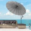 Outsunny 3m Cantilever Umbrella 18 Ribs & Vents Adjustable Angle - Light Grey - 84D-118GY 21 Outsunny 3m Cantilever Umbrella 18 Ribs & Vents Adjustable Angle - Light Grey - 84D-118GY -OUTSUNNY Sales Shop outsunny 84d 118gy