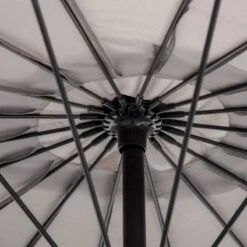 Outsunny 3m Cantilever Umbrella 18 Ribs & Vents Adjustable Angle - Light Grey - 84D-118GY -OUTSUNNY Sales Shop outsunny 84d 118gy 6