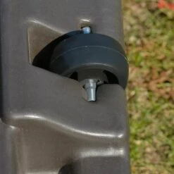 Outsunny Square Cantilever Patio Umbrella Base Stand With Wheels - Brown - 84D-123 -OUTSUNNY Sales Shop outsunny 84d 123 8