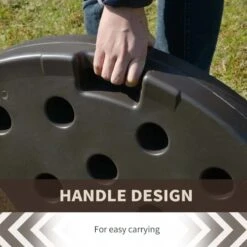 Outsunny 4 Piece Cantilever Patio Umbrella Base Stand With Carry Handles - Brown - 84D-124 16 Outsunny 4 Piece Cantilever Patio Umbrella Base Stand With Carry Handles - Brown - 84D-124 -OUTSUNNY Sales Shop outsunny 84d 124 5