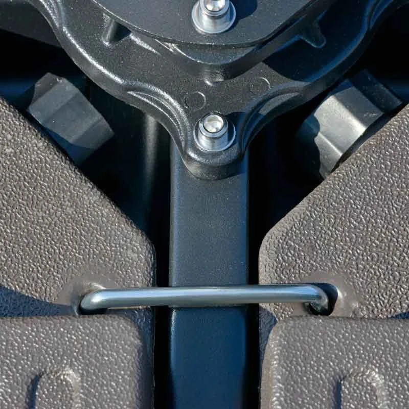 Outsunny 4 Piece Cantilever Patio Umbrella Base Stand With Carry Handles - Brown - 84D-124 4 Outsunny 4 Piece Cantilever Patio Umbrella Base Stand With Carry Handles - Brown - 84D-124 - Image 4