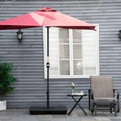 Outsunny Cantilever Parasol Base - Black - 84D-132