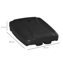 Outsunny 7kg Square Parasol Base For Cantilever Banana Parasol With Wheels - Black - 84D-148 18 Outsunny 7kg Square Parasol Base For Cantilever Banana Parasol With Wheels - Black - 84D-148 -OUTSUNNY Sales Shop outsunny 84d 148 2