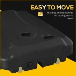 Outsunny 7kg Square Parasol Base For Cantilever Banana Parasol With Wheels - Black - 84D-148 14 Outsunny 7kg Square Parasol Base For Cantilever Banana Parasol With Wheels - Black - 84D-148 -OUTSUNNY Sales Shop outsunny 84d 148 6