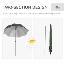 Outsunny 2m Fishing Beach Parasol With Sides And Push Button Tilt & Carry Bag - Green - 84D-173GN 16 Outsunny 2m Fishing Beach Parasol With Sides And Push Button Tilt & Carry Bag - Green - 84D-173GN -OUTSUNNY Sales Shop outsunny 84d 173gn 5