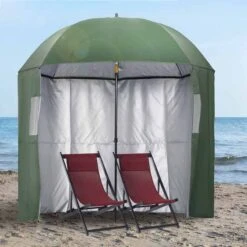 Outsunny 2m Fishing Beach Parasol With Sides And Push Button Tilt & Carry Bag - Green - 84D-173GN 12 Outsunny 2m Fishing Beach Parasol With Sides And Push Button Tilt & Carry Bag - Green - 84D-173GN -OUTSUNNY Sales Shop outsunny 84d 173gn 9