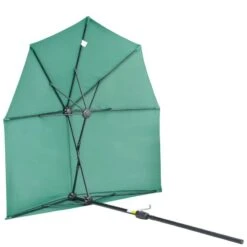 Outsunny 2m Half Balcony Parasol With Crank Handle & Base - Dark Green - 84D-175DG 13 Outsunny 2m Half Balcony Parasol With Crank Handle & Base - Dark Green - 84D-175DG -OUTSUNNY Sales Shop outsunny 84d 175dg 8