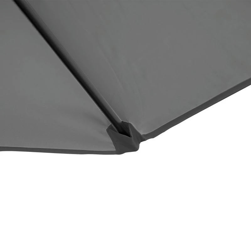 Outsunny 2.5M Cantilever Parasol With 360-degree Rotation With Cross Base - Dark Grey - 84D-209V00CG 6 Outsunny 2.5M Cantilever Parasol With 360-degree Rotation With Cross Base - Dark Grey - 84D-209V00CG - Image 6