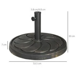 Outsunny 18kg Resin Parasol Base - Bronze - 84D-212V00DR 18 Outsunny 18kg Resin Parasol Base - Bronze - 84D-212V00DR -OUTSUNNY Sales Shop outsunny 84d 212v00dr 2