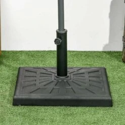 Outsunny 19kg Resin Parasol Base - Black - 84D-228V00BK -OUTSUNNY Sales Shop outsunny 84d 228v00bk 6