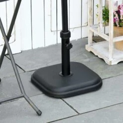 Outsunny 11kg Concrete Parasol Base Holder - Black - 84D-249V00BK 19 Outsunny 11kg Concrete Parasol Base Holder - Black - 84D-249V00BK -OUTSUNNY Sales Shop outsunny 84d 249v00bk 1