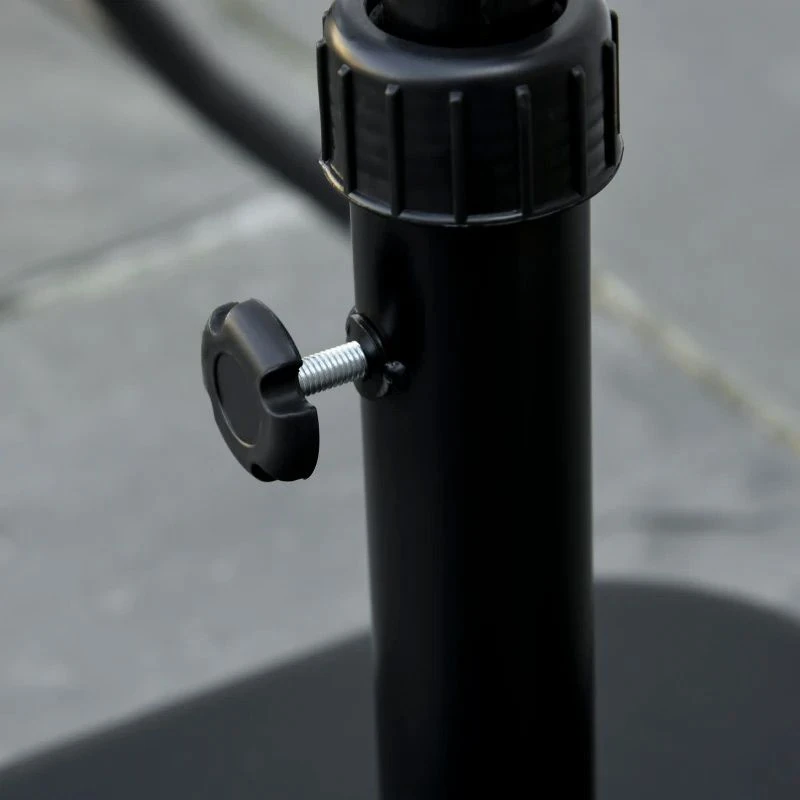 Outsunny 11kg Concrete Parasol Base Holder - Black - 84D-249V00BK 4 Outsunny 11kg Concrete Parasol Base Holder - Black - 84D-249V00BK - Image 4