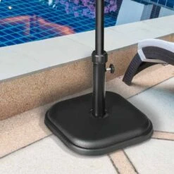 Outsunny 11kg Concrete Parasol Base Holder - Black - 84D-249V00BK 12 Outsunny 11kg Concrete Parasol Base Holder - Black - 84D-249V00BK -OUTSUNNY Sales Shop outsunny 84d 249v00bk 9