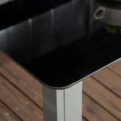 Outsunny 7 Piece Dining Table And Folding Reclining Chairs Set - Black - 84G-100V00BK -OUTSUNNY Sales Shop outsunny 84g 100v00bk material 1