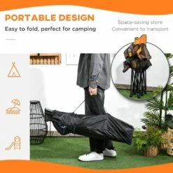 Outsunny Foldable Reclining Garden Chairs - Orange - 84G-152V00MX 18 Outsunny Foldable Reclining Garden Chairs - Orange - 84G-152V00MX -OUTSUNNY Sales Shop outsunny 84g 152v00mx 3