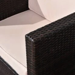 Outsunny 2-Seater Steel Rattan Sofa Furniture Set With Cushions - Brown- 860-073V01BN -OUTSUNNY Sales Shop outsunny 860 073v01bn 7