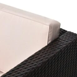 Outsunny 2-Seater Steel Rattan Sofa Furniture Set With Cushions - Brown- 860-073V01BN -OUTSUNNY Sales Shop outsunny 860 073v01bn 8