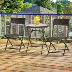 Outsunny 2 Seater Wicker Rattan Bistro Set - Brown - 863-029 -OUTSUNNY Sales Shop outsunny 863 029 8
