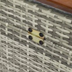 Outsunny Wicker Garden Bench With Storage - Mixed Grey - 865-007GY 19 Outsunny Wicker Garden Bench With Storage - Mixed Grey - 865-007GY -OUTSUNNY Sales Shop outsunny 865 007gy 6