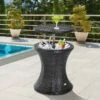 Outsunny Rattan Ice Bucket Table - Brown - 867-016BN 20 Outsunny Rattan Ice Bucket Table - Brown - 867-016BN -OUTSUNNY Sales Shop outsunny 867 016bn