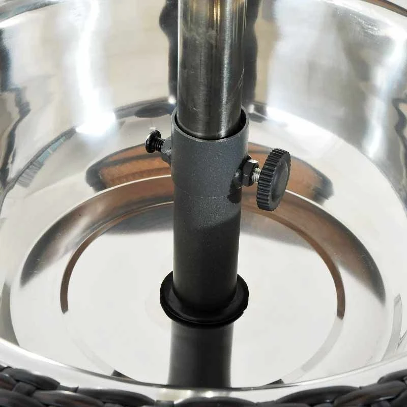 Outsunny Rattan Ice Bucket Table - Brown - 867-016BN 8 Outsunny Rattan Ice Bucket Table - Brown - 867-016BN - Image 8