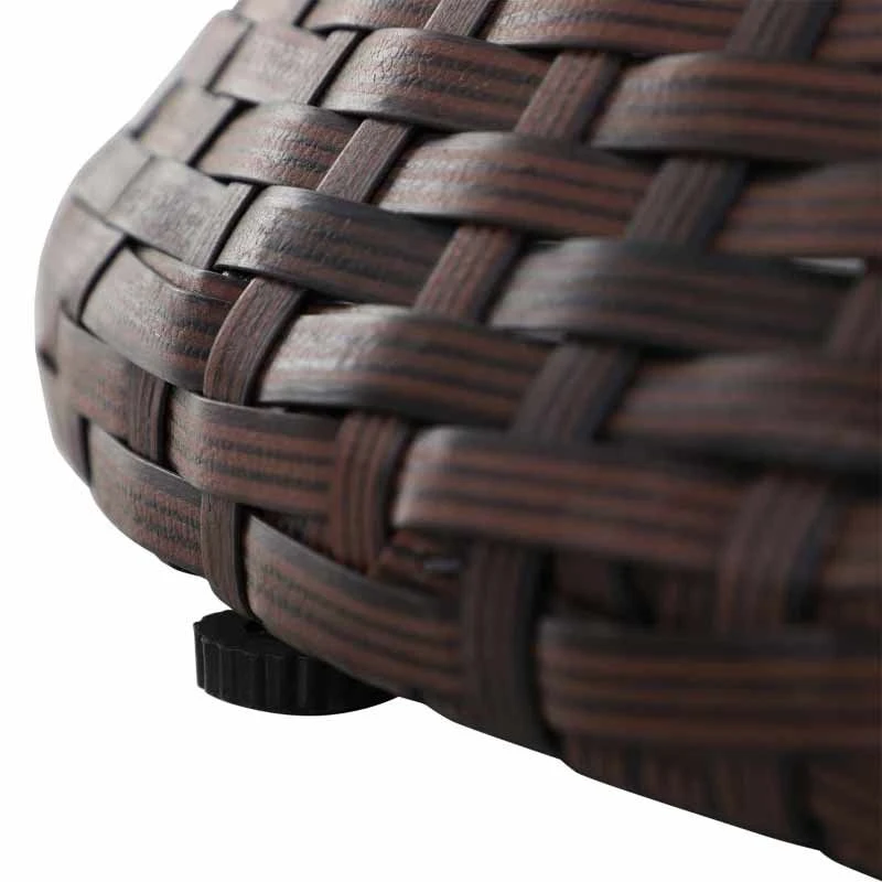 Outsunny Rattan Ice Bucket Table - Brown - 867-016BN 7 Outsunny Rattan Ice Bucket Table - Brown - 867-016BN - Image 7