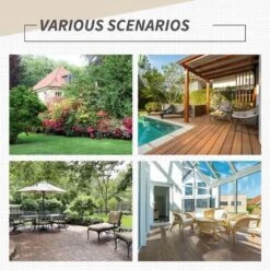 Outsunny 2 Piece Steel Rattan Bistro Set With Armrest - Brown - 867-070 -OUTSUNNY Sales Shop outsunny 867 070 6