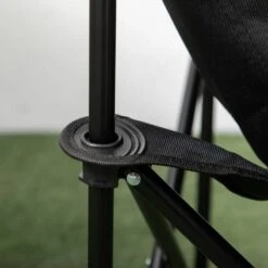 Outsunny Camping Chair With Carrying Bag & Storage Pocket - Black - A20-292V00BK -OUTSUNNY Sales Shop outsunny a20 292v00bk 8