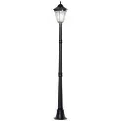 Outsunny LED Solar Light With Aluminium Frame - Black - B30-016V01 -OUTSUNNY Sales Shop outsunny b30 016v01 10