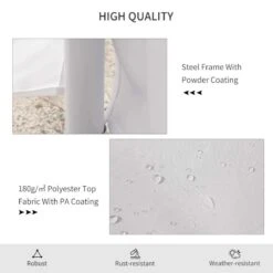 Outsunny Decagonal Garden Party Tent 8900x6500mm - White - 01-0006-002 -OUTSUNNY Sales Shop outsunny 01 0006 002 5