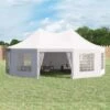 Outsunny Decagonal Garden Party Tent 8900x6500mm - White - 01-0006-002 -OUTSUNNY Sales Shop outsunny 01 0006 002 7